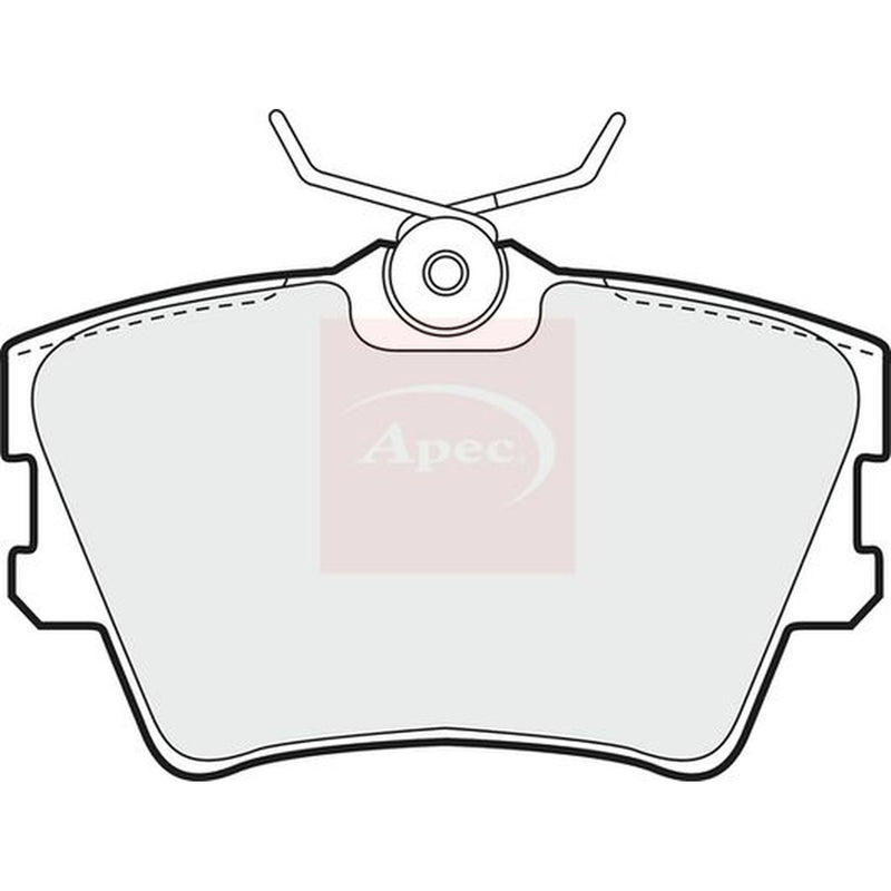Apec Rear Brake Pad Set fits VW Transporter 1990-1998 2.4