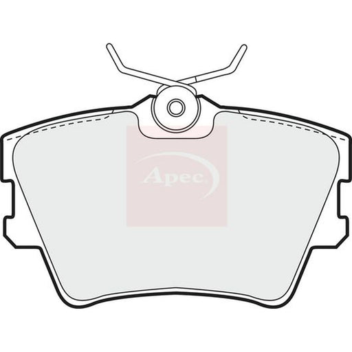 Apec Rear Brake Pad Set fits VW Transporter 1990-1998 2.4