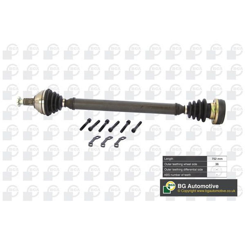 BGA CV Drive Shaft Driveshaft Front Right fits Audi A2 2000-2005 1.4