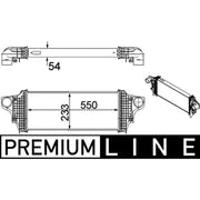Mahle Intercooler (Charge Air Cooler) CI 238 000P