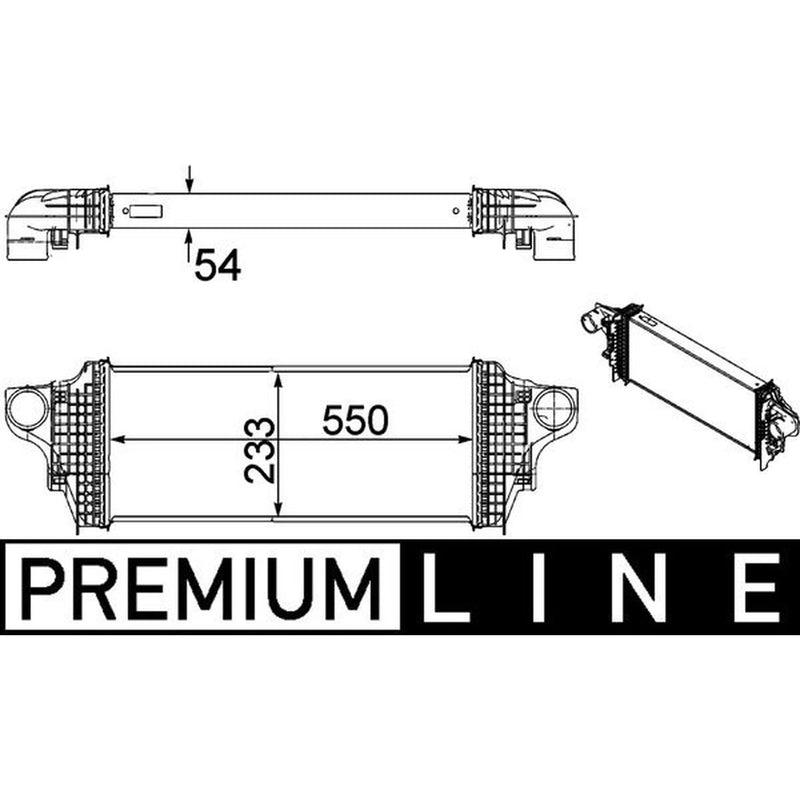 Mahle Intercooler (Charge Air Cooler) CI 238 000P