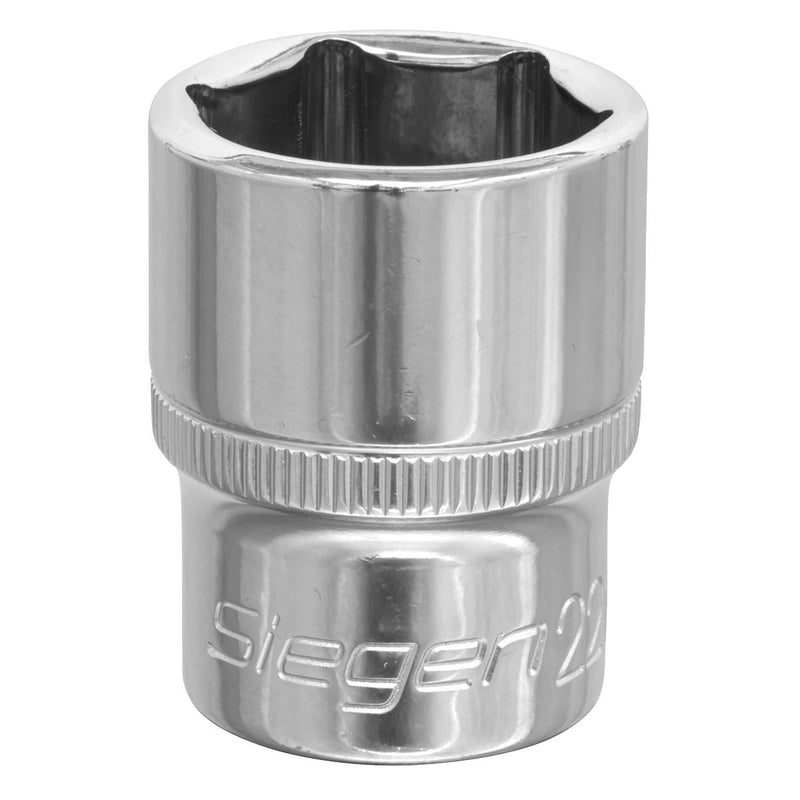 Sealey WallDrive Socket 22mm 1/2"Sq Drive S0659 Siegen by Sealey - Dynamic Drive