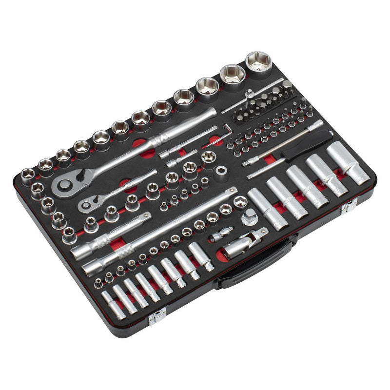 Sealey Premier Platinum Premier Platinum Socket Set 1/4" & 1/2"Sq Drive 108pc Sealey Premier Platinum - Dynamic Drive