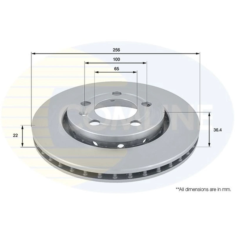 Comline Front & Rear Brake Discs & Pads fits VW Golf V 2004-2009 2.0
