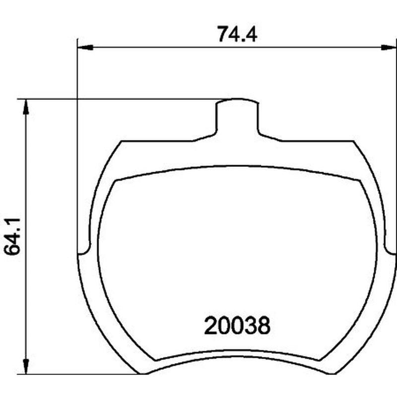 Mintex Front Brake Pad Set fits Austin 1000-Series 1970-1974