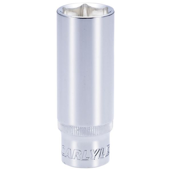Carlyle Hand Tools Socket - Deep - Metric Standard - 1/2In. Dr - 21 mm 21mm Carlyle Hand Tools - Dynamic Drive