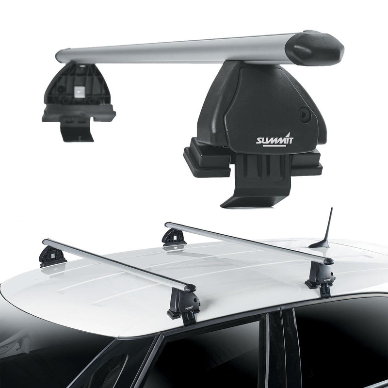 Aluminium Roof Rack Cross Bars fits Seat Altea 2004-2013 & Leon Mk2 2005-2012 Summit  - Dynamic Drive