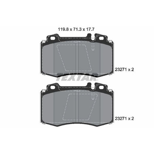 Textar Front Brake Pad Set 2327102