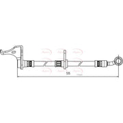 Apec Brake Hydraulic Hose Line Front Left fits Honda Insight 2009-2013 1.3