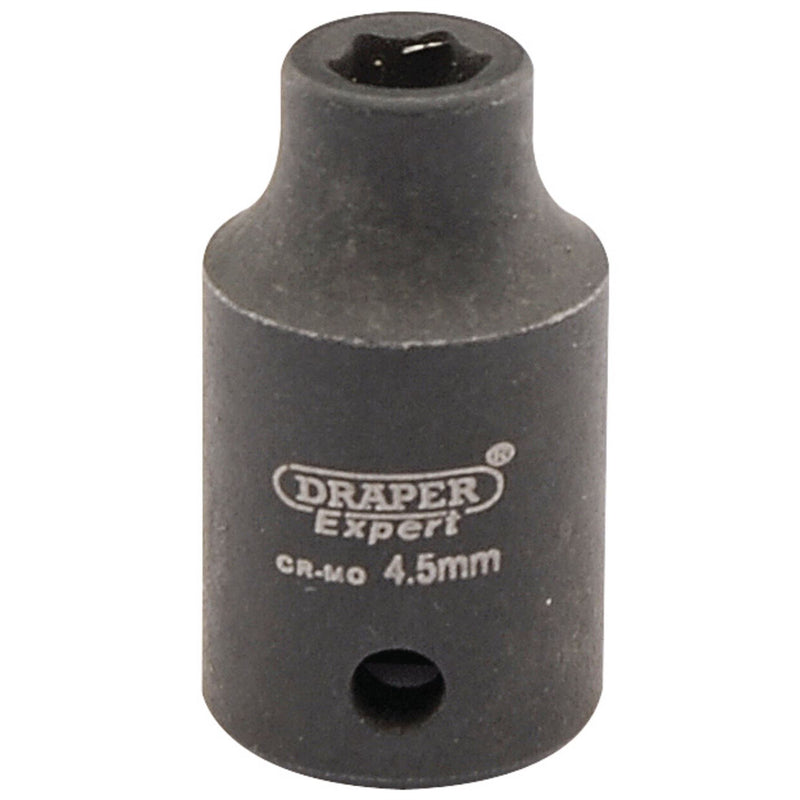 Draper Expert HI-TORQ 6 Point Impact Socket, 1/4" Sq. Dr., 4.5mm Draper - Dynamic Drive