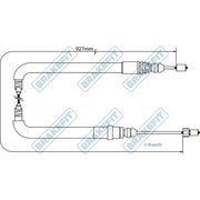 Apec Handbrake Cable Left Rear BBC3051
