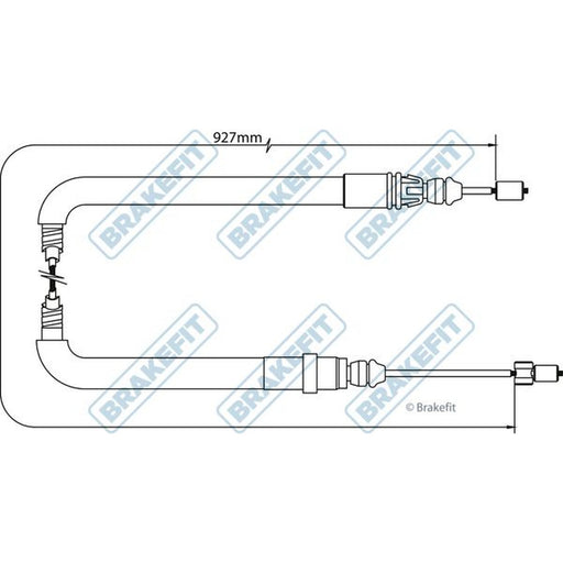 Apec Handbrake Cable Left Rear fits Citroën C4 Grand Picasso I 2006-2013