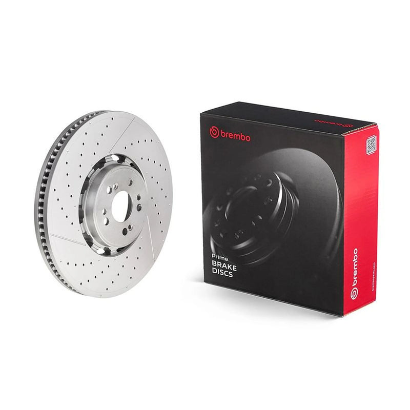 Brembo 2 x Aluminium Brake Disc Hub Brake Discs fits Mercedes-Benz Gle 2019-2023