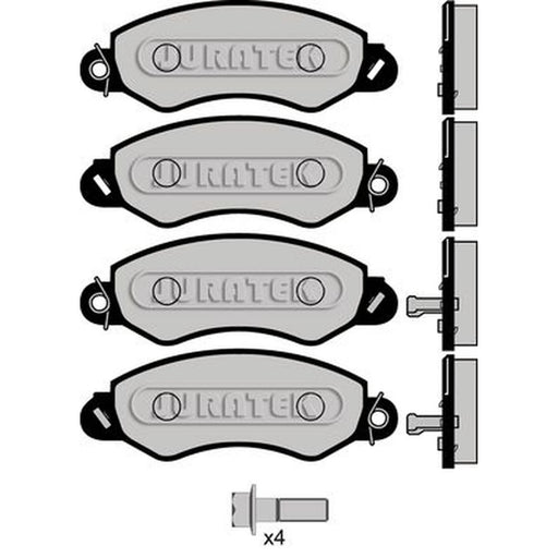 Juratek Front Brake Pad Set fits Ldv Maxus 2005-2009 2.5