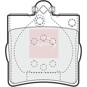 Apec Rear Brake Pad Set PAD1063