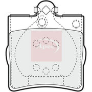 Apec Rear Brake Pad Set fits Chrysler Crossfire 2003-2008 3.2