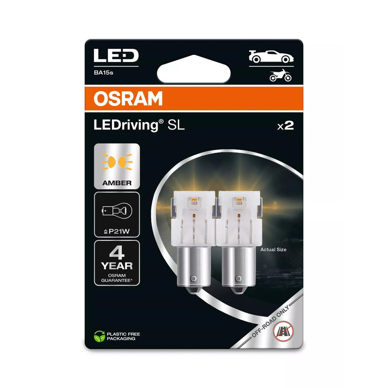 Osram LED P21W Replacement Bulb 13W 12V BA15S