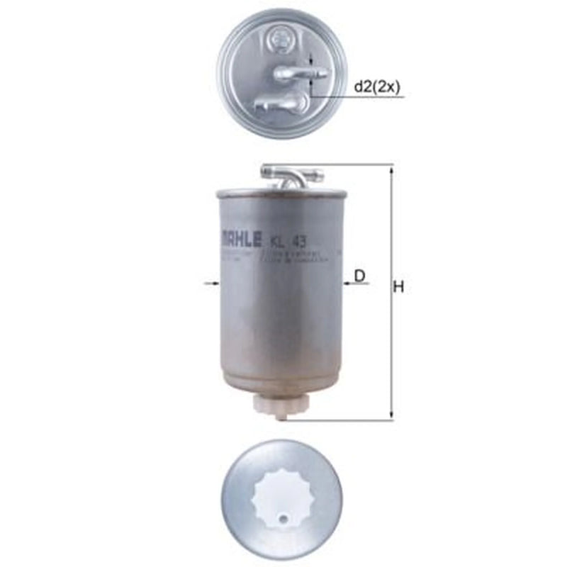 Mahle Fuel Filter Element KL 43
