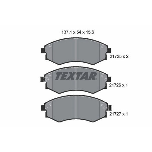 Textar Front Brake Pad Set 2172502
