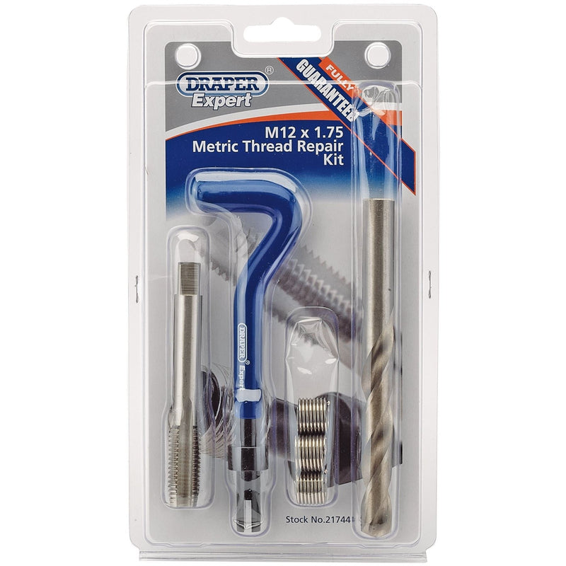 Draper Metric Thread Repair Kit, M12 x 1.75 21744 Draper - Dynamic Drive