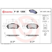Brembo Xtra Front Brake / Discs & Pads fits Toyota Proace City Verso 2019 on