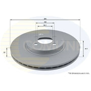 Comline Front Brake Internally Vented Discs & Pads fits Mini Mini 2006 on
