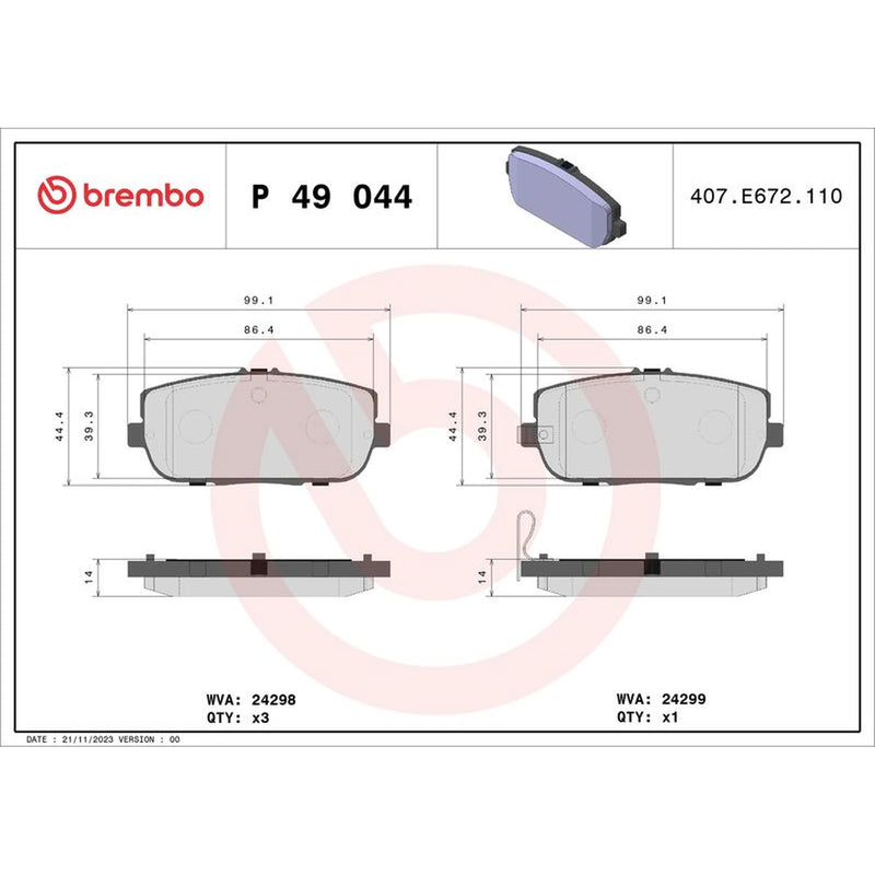 Brembo Front & Rear Pads fits Mazda MX-5 2005-2016 1.8 2.0