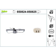 Valeo Electric Window Regulator Lifter Right Rear 850825