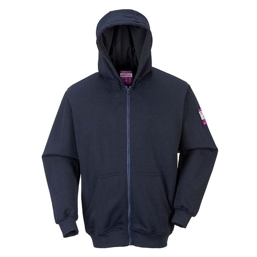 Portwest Fr Zip Front Hooded Sweatshirt XL Portwest - Dynamic Drive