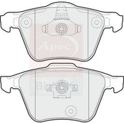 Apec Black Front Brake Pad Set fits Volvo XC90 I 2002-2014 2.5 3.2