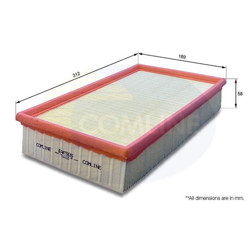 Comline Engine Air Filter fits VW California T5 Camper 2007-2015 1.9 2.0