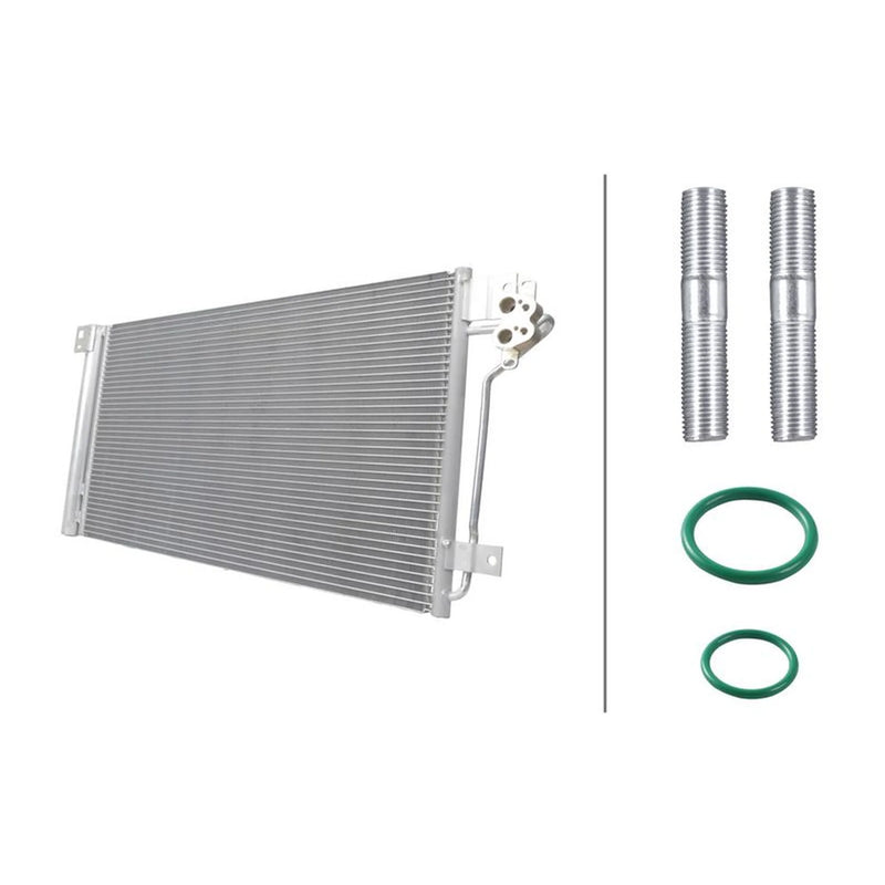 Hella Air Conditioning Condenser fits VW Multivan 2003-2015 1.9 2.0 2.5 3.2