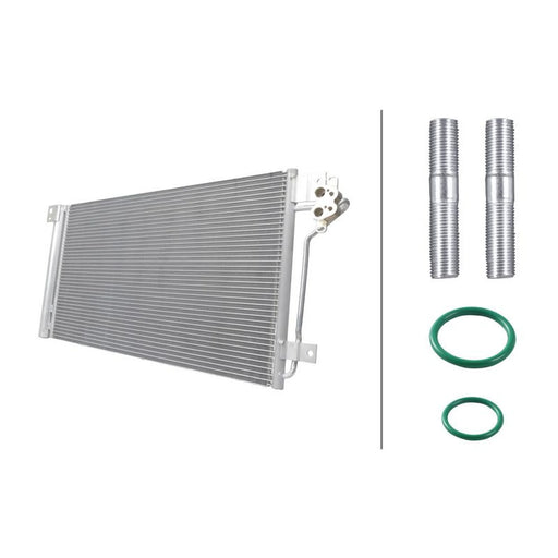 Hella Air Conditioning Condenser fits VW Multivan 2003-2015 1.9 2.0 2.5 3.2