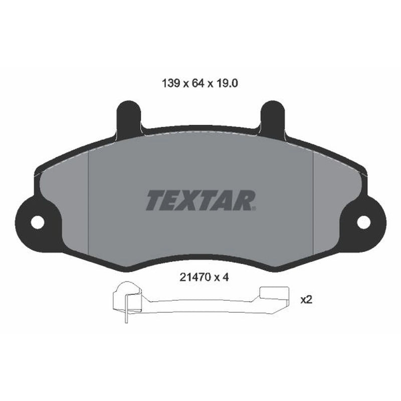 Textar Front Brake Pad Set 2147002