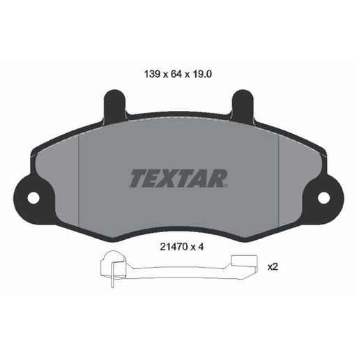 Textar Front Brake Pad Set 2147002