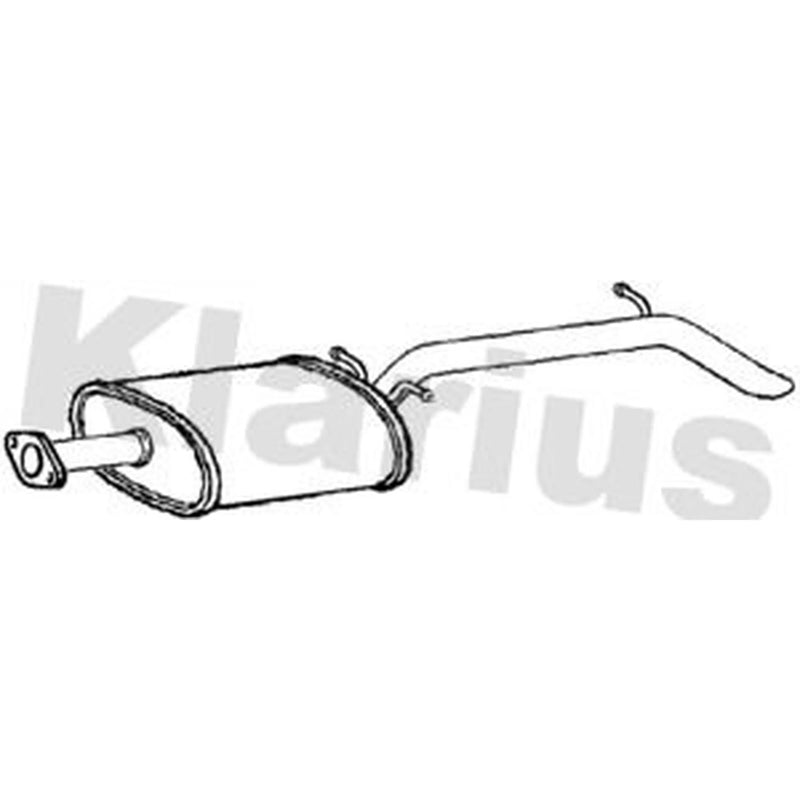 Klarius Box With Tail Pipe Rear fits Ford Ranger 2011 on 3.2