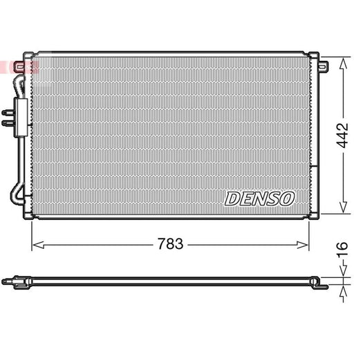Denso Air Conditioning Condenser fits Chrysler Tacuma 1995-2001 2.5