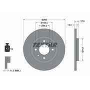 Textar 2 x Front Brake Discs 92089103-x2