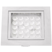 AAA LED Square Downlight Chrome Warm White AAA - Dynamic Drive