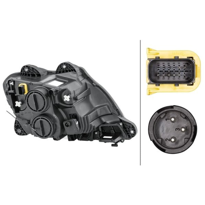 Hella Headlight Headlamp P21W Left fits Daf Cf 2013-2015