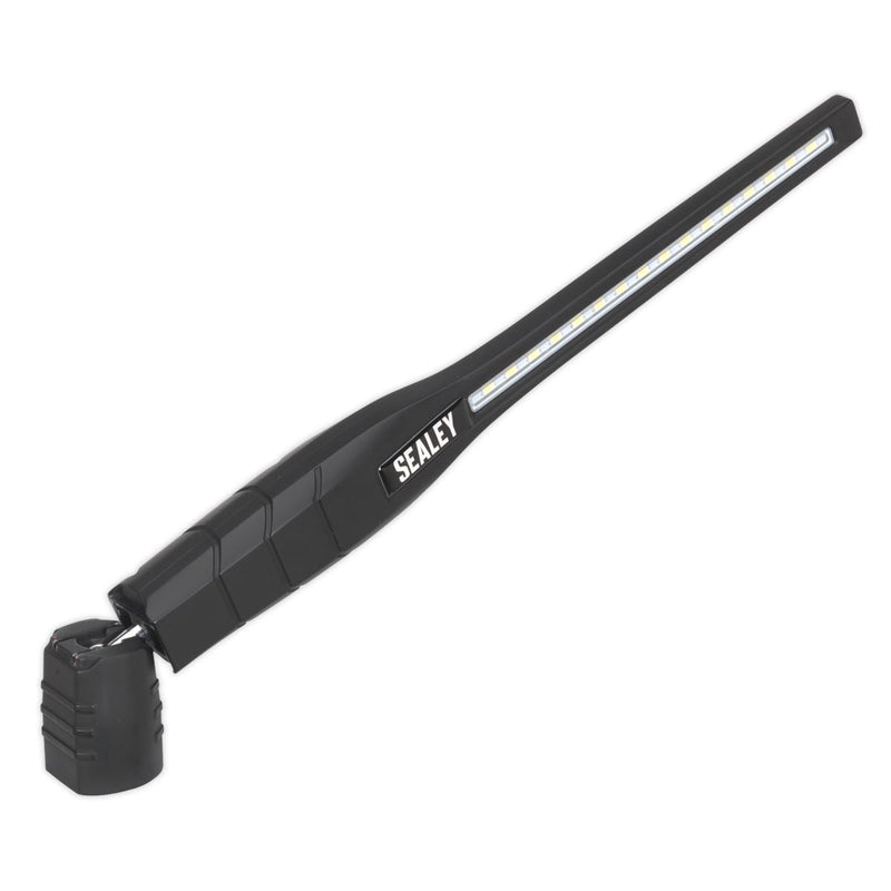 Sealey Rechargeable 360 Slim Inspection Light 8W & 1W SMD LED Black Lithium-ion Sealey - Dynamic Drive