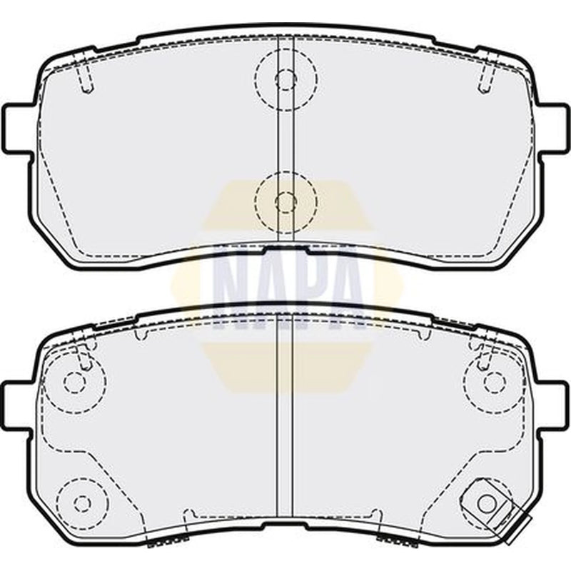 NAPA Front & Rear Pads fits Kia Sorento III 2015-2020 2.2