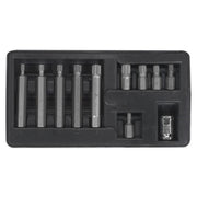 Seigen by Sealey Spline Bit & Holder Set 11pc - 3/8"Sq Drive S0534 Seigen by Sealey  - Dynamic Drive