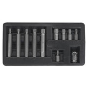 Sealey Spline Bit & Holder Set 11pc 3/8"Sq Drive S0534 Siegen by Sealey - Dynamic Drive