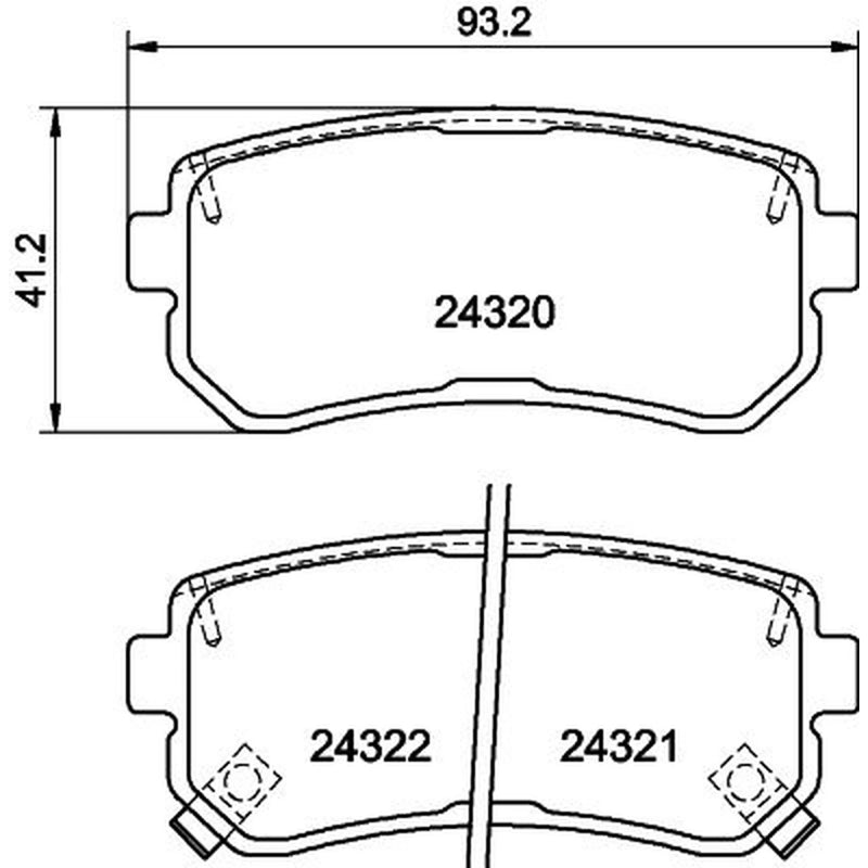 Mintex Rear Brake Solid Discs & Pads fits Kia Sportage II 2004-2010 2.0