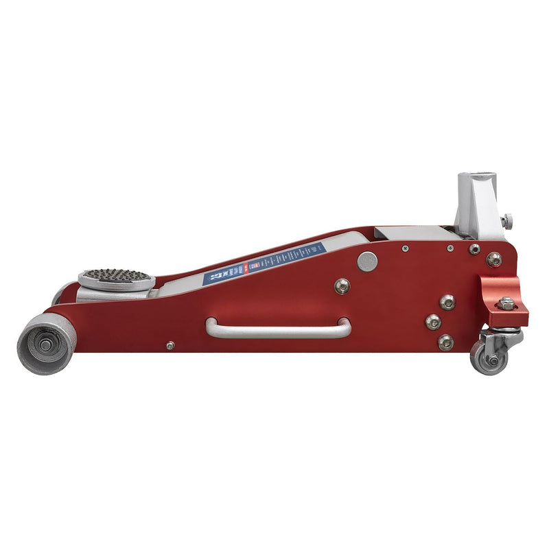 Sealey Trolley Jack 2.5 Tonne Aluminium/Steel Rocket Lift RJAS2500 Sealey - Dynamic Drive