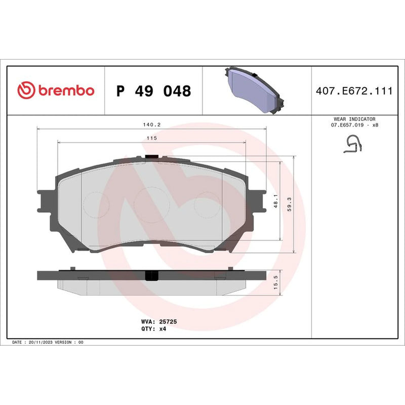 Brembo Front Brake Discs & Pads fits Mazda 6 2012-2020 2.0 2.2 2.5