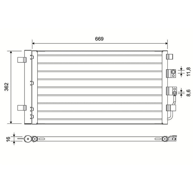 Valeo Air Conditioning Condenser 822767