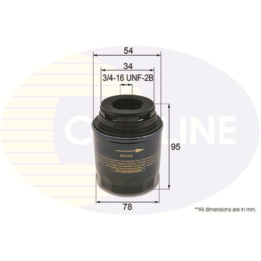 Comline Engine Oil Filter fits Audi A1 2010-2015 1.2 1.4