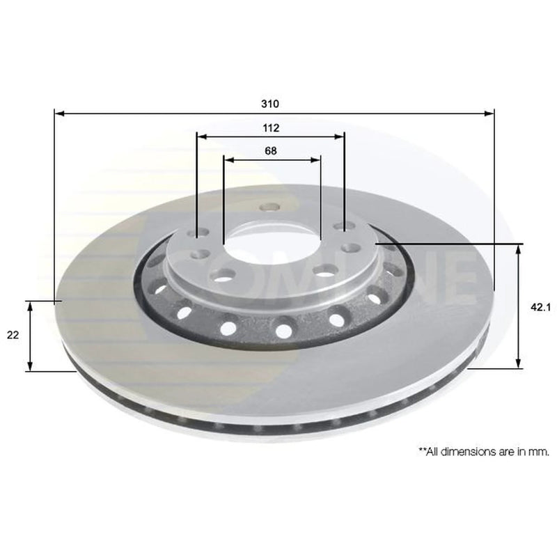 Comline Front & Rear Brake Discs & Pads fits Audi A8 D3 2002-2010